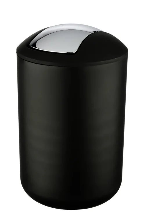 Wenko Afvalemmer Brasil zwart 6,5 L