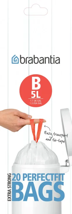Brabantia Afvalzak 5 L string 20 stuks