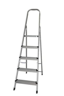 Euro Tools Aluminium ladder 5 treden
