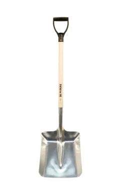 De Pypere Aluminium schop met D-steel 33 x 38 cm