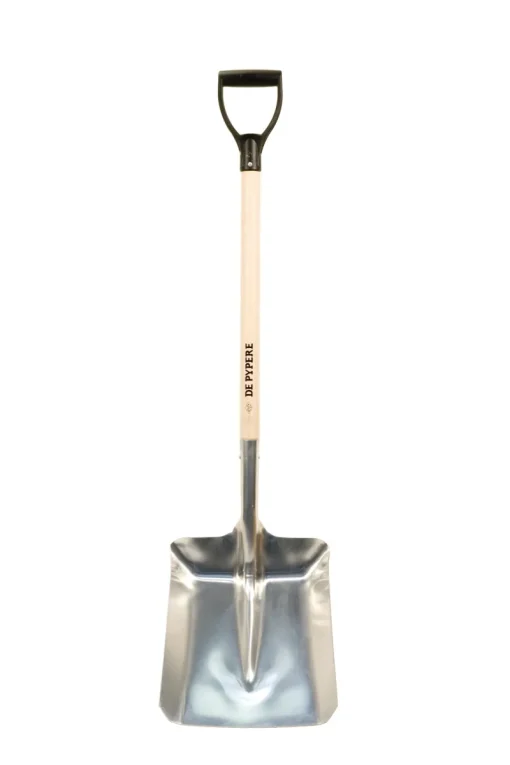 De Pypere Aluminium schop met D-steel 33 x 38 cm