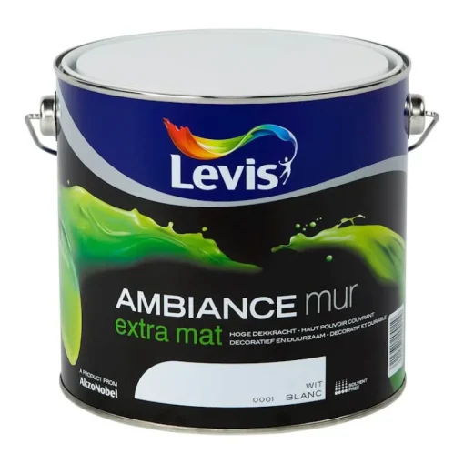Levis Ambiance mur extra mat wit 2,5 L