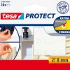Tesa Anti-slip en geluiddempers rond Ø 8 mm transparant