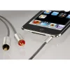 Hama Audiokabel 3,5 jack - 2 rca aluline 1 m