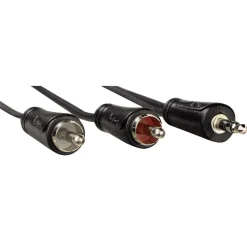 Hama Audiokabel 3,5 mm jack -2 cinch stereo 0,75 m 1 ster