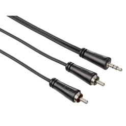 Hama Audiokabel 3,5 mm jack -2 cinch stereo 0,75 m 1 ster
