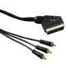 Hama Audio/video kabel scart 3 RCA 1,5 m 3 ster