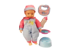 DDD Toys Babypop met geluid 35 cm + toebehoren