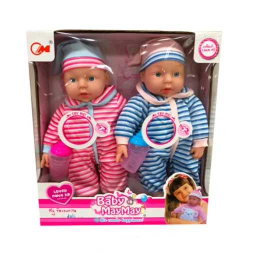 DDD Toys Babypop tweeling met geluid