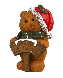 DDD Toys Beer kerstbeeld Merry Christmas met LED 38cm