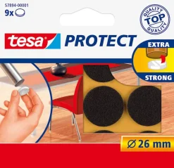 Tesa Beschermvilt Ø 26 mm rond bruin