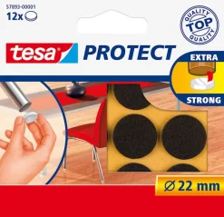 Tesa Beschermvilt Ø 22 mm rond bruin