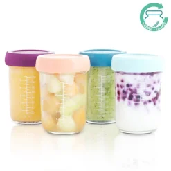 Babymoov Bewaarpotjes Glas 4x240 ml