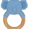 Nuby Bijtring koala hout/silicone
