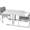 DDD Bistroset Salou aluminium - wit