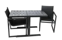 Euro Shop Bistroset Salou aluminium - antraciet