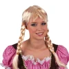 Euro Shop Blonde Pruik Heidi met vlechtjes