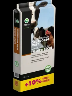 Osmo Bodemverbeteraar gedroogde mest 20 + 2 kg gratis