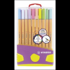 Stabilo Box met 20 fineliners pastelkleuren