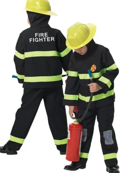 Kinderen Partyline Brandweer Kostuum  - Maat 128