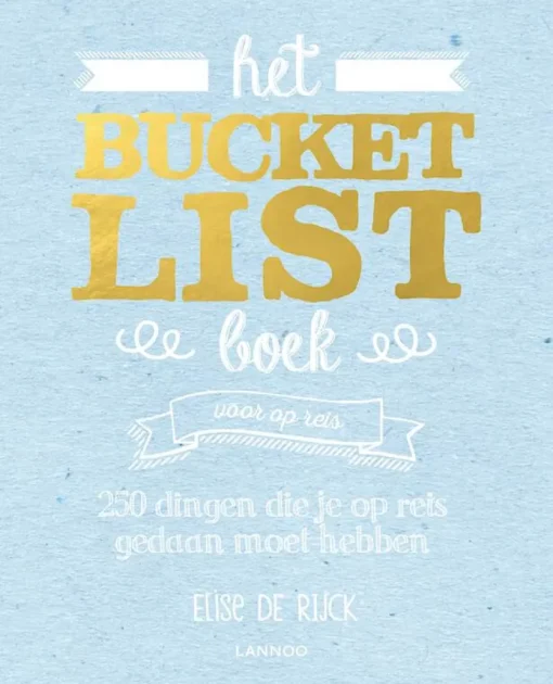 Lannoo Bucketlist boek voor op reis