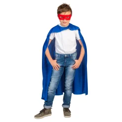 Euro Shop Cape Superheld Blauw