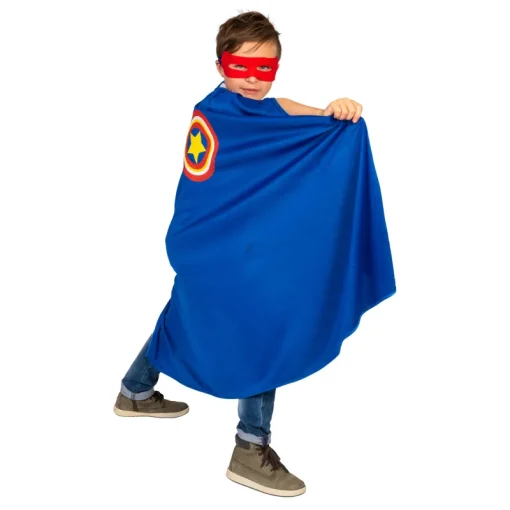 Euro Shop Cape Superheld Blauw