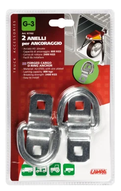 Euro Shop Cargo D-Ring G-3 2pcs