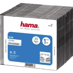 Hama Cd slim box 25-pack kleur