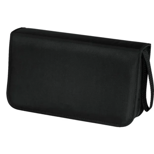Hama CD wallet nylon zwart 80 cd's