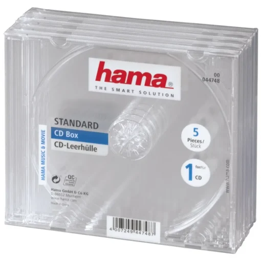 Hama Cd-box transparant 5 stuks