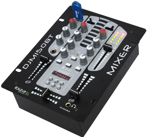 Euro Shop 5Ch Dj Mixer With Dig Usb+Blue