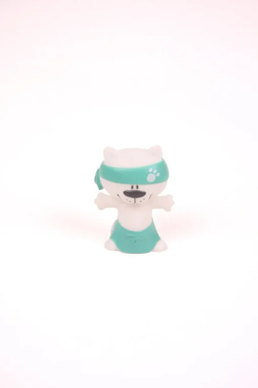 Merkloos Charly met lichtje turquoise