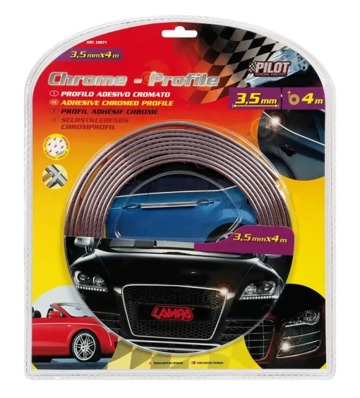 Euro Shop Chrome Profiel 3,5mm 4m