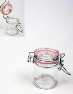 Merkloos Cilinder transparant roze