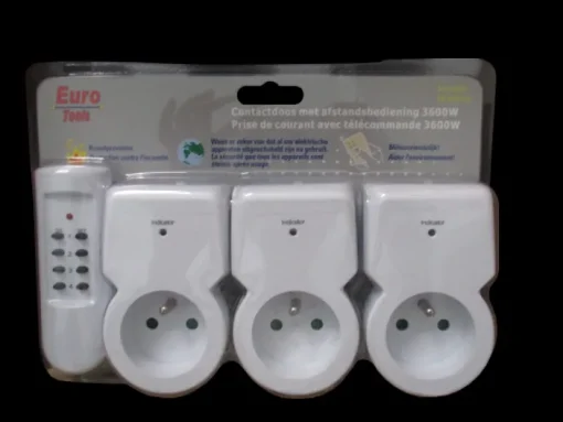 Euro Electro Contactdoos + afstandsbediening