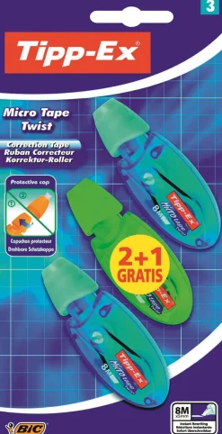 Tipp-Ex Correctietape Micro Tape Twist 2 + 1 gratis