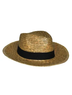 Euro Shop Cowboy Hoed Stro met zwarte band