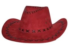Partyline Cowboy hoed suede - Rood