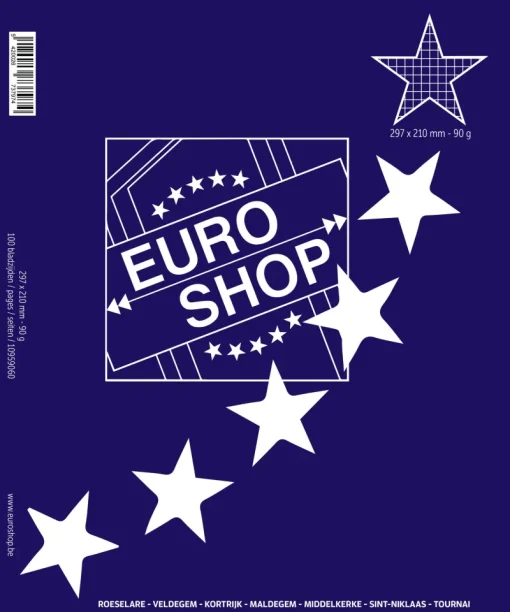 Star Cursusblok A4 vierkant geruit 90g - 5 stuks