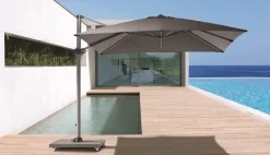 DDD Cyprus hangparasol grijs / taupe 3x3 m