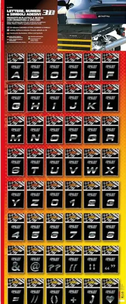Euro Shop 3D Letter 10x48pcs 18mm
