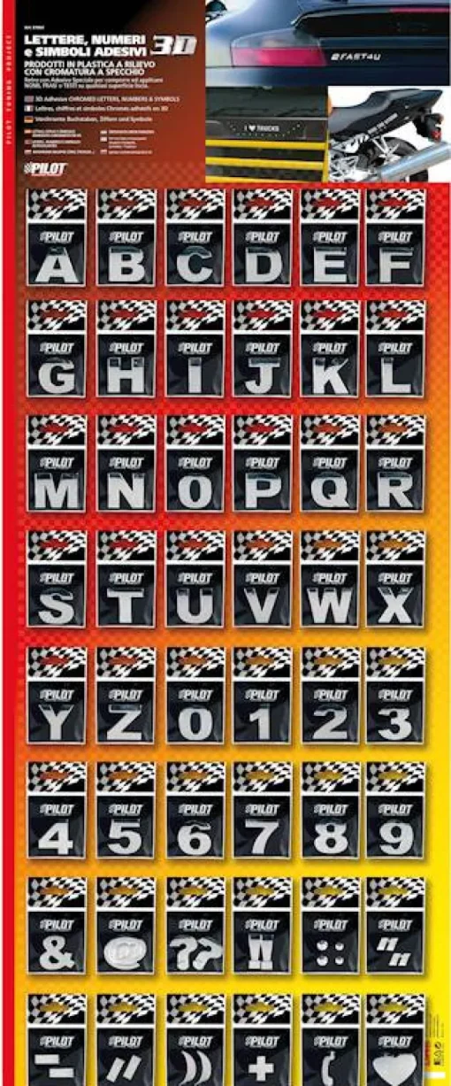 Euro Shop 3D Letter 10x48pcs 28mm