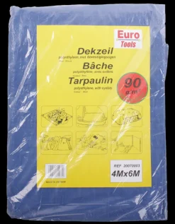 Euro Car Dekzeil 4x6m 90g blauw
