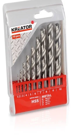 Kreator 10-delige borenset 1-10 mm