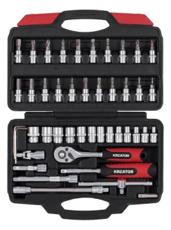 Kreator 46-delige dopsleutelset 1/4''