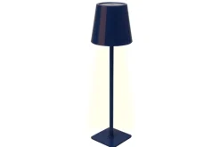 Euro Shop Draadloze LED tafellamp Sphere met touchbediening - Dimbaar - Oplaadbaar via USB - Blauw