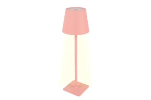 Euro Shop Draadloze LED tafellamp Sphere met touchbediening - Dimbaar - Oplaadbaar via USB - Roze