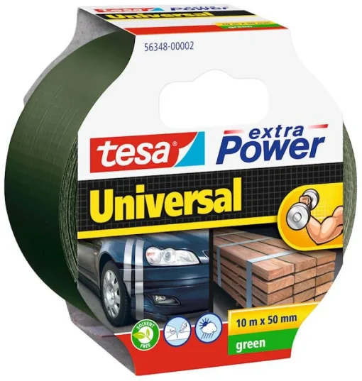 Tesa Duct tape 10 m x 50 mm groen
