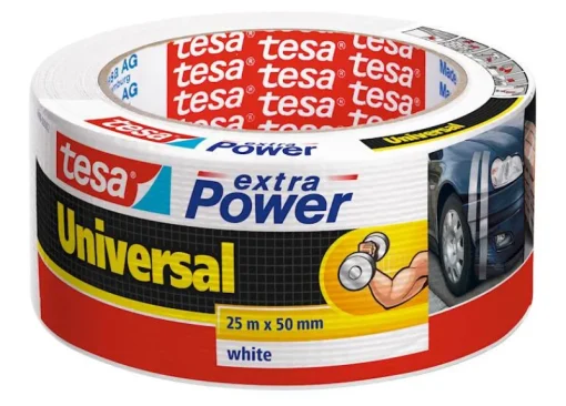 Tesa Duct tape 25 m x 50 mm wit